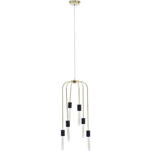 Interiors by Premier Lagona 6 Bulb Pendant Light - Gold - One Size