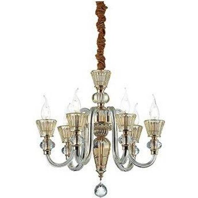 Ideal Lux - Strauss - 6 Light Chandelier Rose Gold Finish, E14