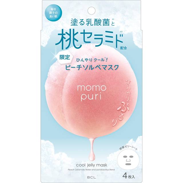 BCL - Momopuri Moisturizing Jelly Mask - 4pcs
