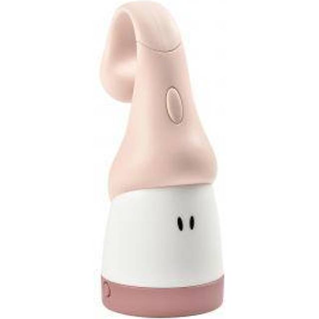 Béaba Baba, nattlampa för barn/bebis, bärbar, trådlös, expanderbar i fickform, mjukt ljus, ergonomisk design: att hänga på handtagen, nätsäng, lång livslängd 90 timmar, Pixie Torch, rosa