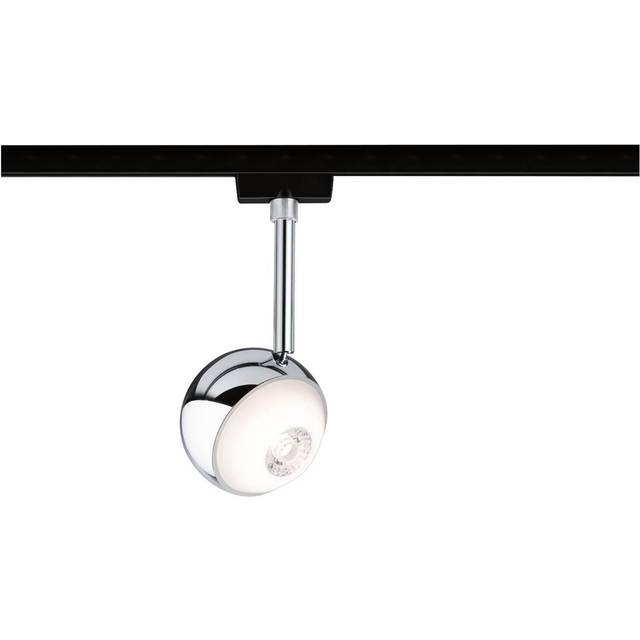 Paulmann Spot Capsule Högvolt-skensystem URail LED fast installerad 6 W LED Svart (matt), Krom