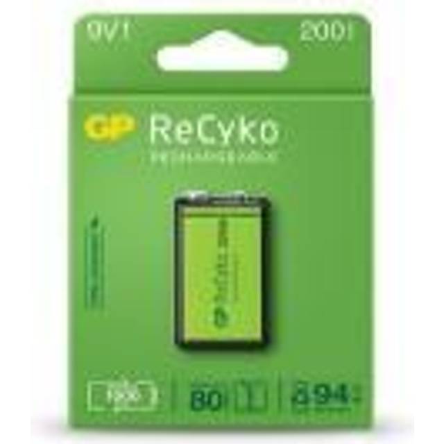 GP 200 uppladdningsbart E-block 9V batteri
