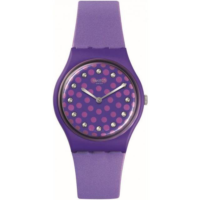 Swatch Perfect Plum Purple Dial Purple Strap Unisex Watch S031V100