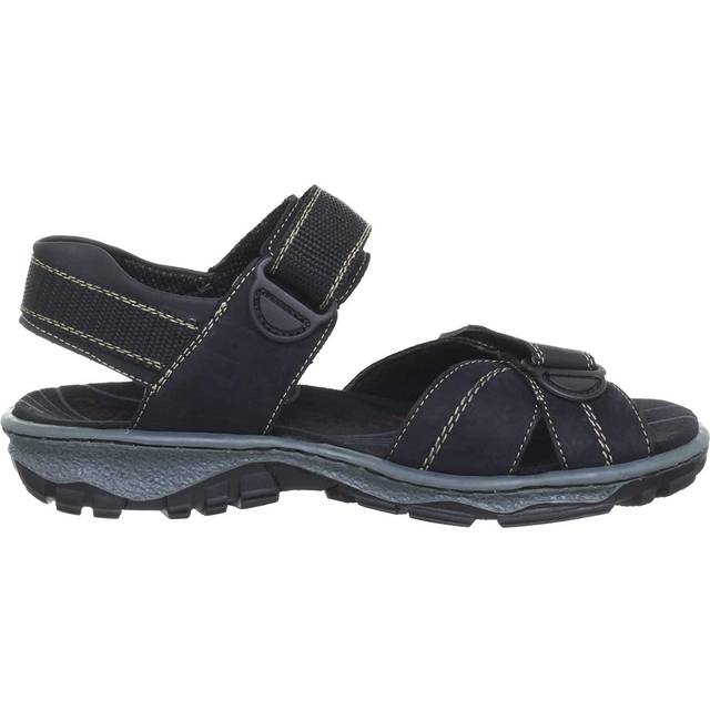 Rieker Damer 68851 öppna sandaler, Svart svart 00-36 EU