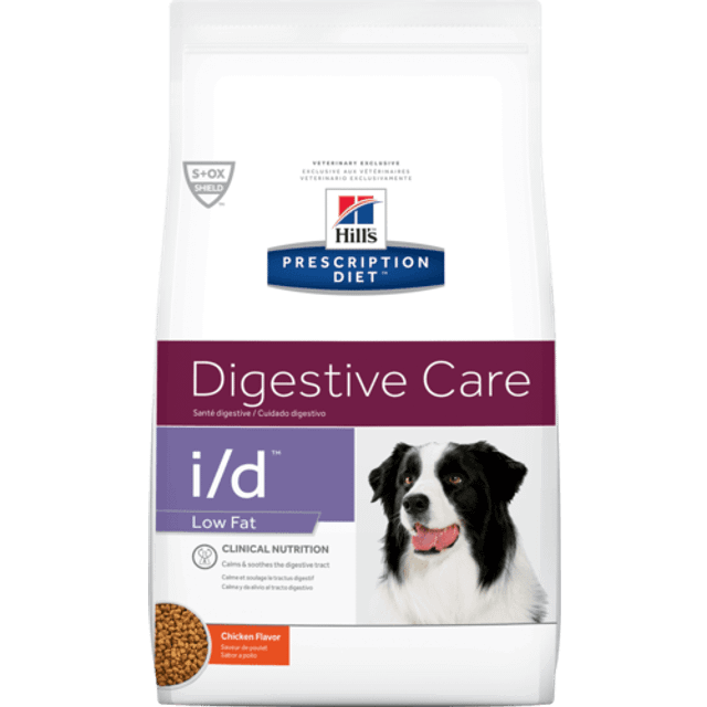 Hill's PRESCRIPTION DIET i/d Low Fat Torrfoder till Hundar med Kyckling - 4 kg (4 kg)