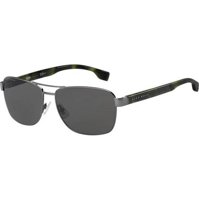 Hugo Boss Man BOSS 1240/S KJ1/IR Solglasögon Metall Gevärfat Grå Pilot - Gevärfat