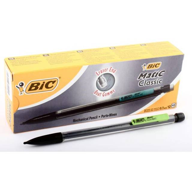 BIC Mechanical Pencil Matic Medium Black Pack of 12