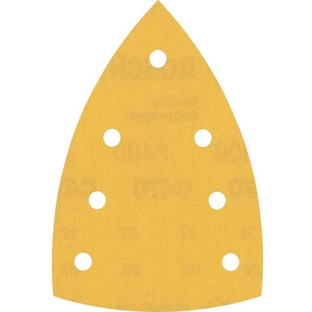 Bosch Expert C470 Hook and Loop Large Delta Sanding Sheets for Paint and Wood 100mm x 150mm 400g Pack of 10