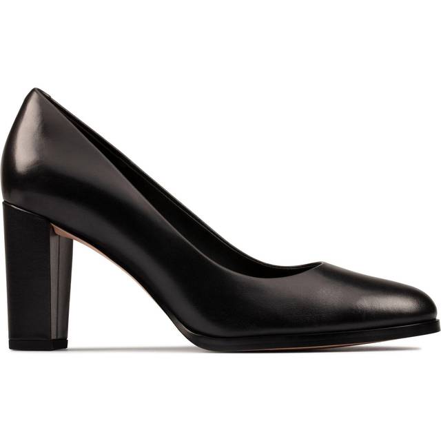 Clarks Dam Kaylin Cara 2 pumps, Svart läder, 42 EU