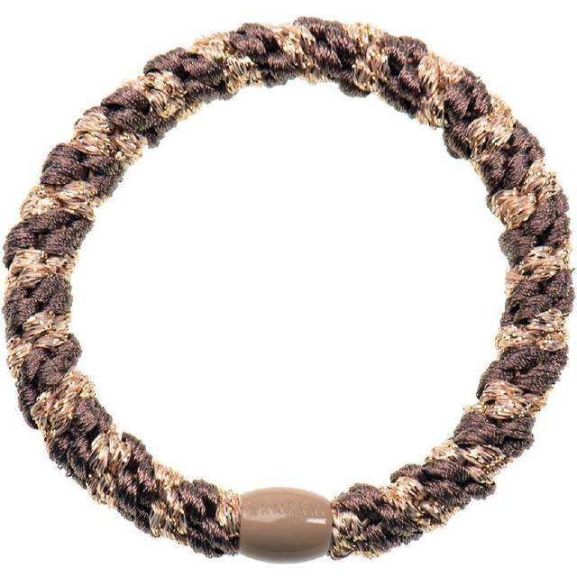 Kknekki Hårsnodd - Brun/Beige Glitter - Kknekki - One Size - Håraccessoarer