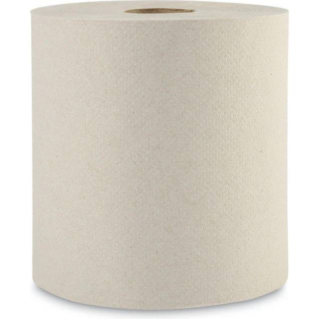 "Boardwalk 16GREEN Green Seal Recycled Paper Towel Roll  Hardwound  Universal Roll Towels  Natural  8"""""""" x 800 ft (Case of 6)"