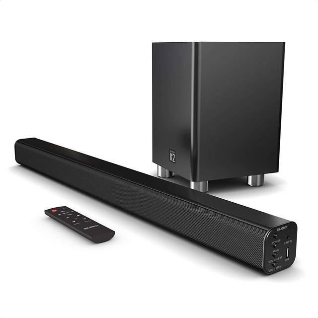 Majority K2 150 Watt Soundbar Subwoofer 2.1 Hdmi Arc Optical Bluetooth Surround