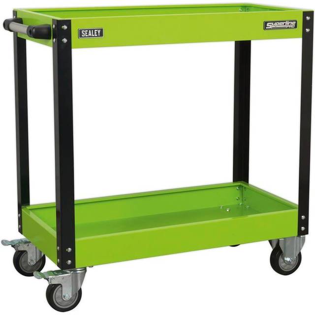 Sealey CX109HV 2 Level Hi-Vis Green Workshop Trolley