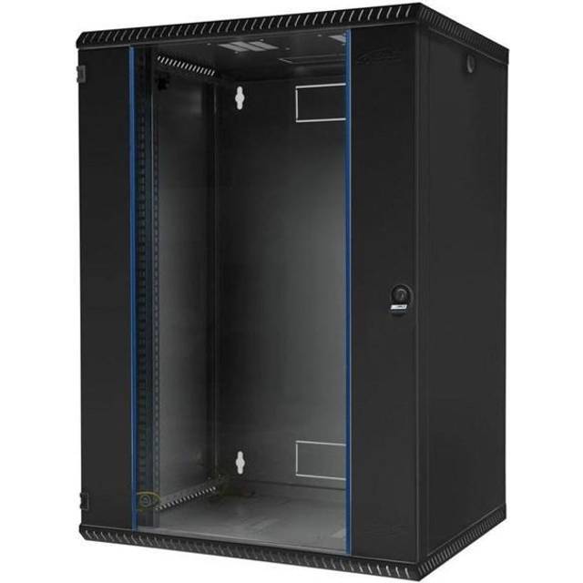 BKT Elektronik BKT ELEKTRONIK Vægrack 600x800x997 21u Inderdør Klart glas (x)