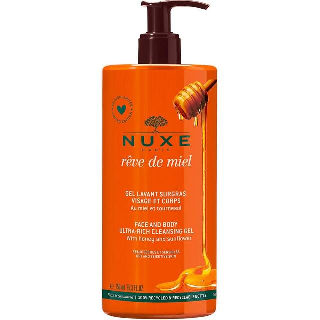 Nuxe Rêve De Miel Face and Body Ultra-Rich Cleansing Gel 750ml
