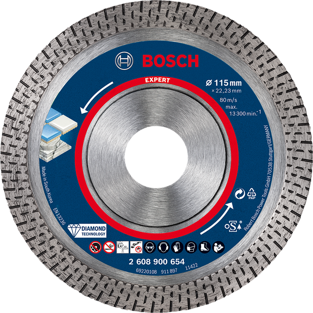 Bosch Expert Hard Ceramic Diamond Cutting Disc 115mm 1.4mm 22mm