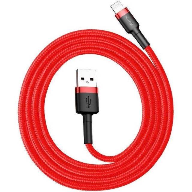Baseus Cafule USB-Kabel USB till Lightning 2A QC 3.0 3m - Röd