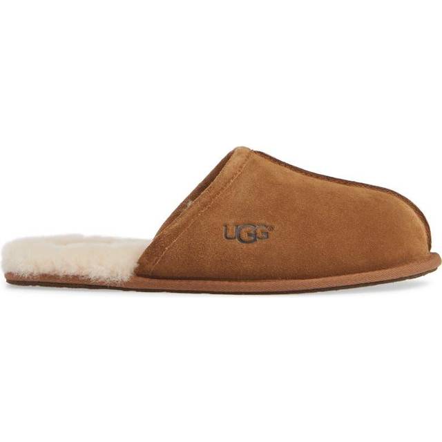 Scuff Suede Slippers - Chestnut - 6 UK