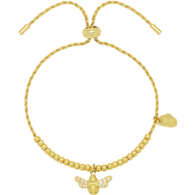 Estella Bartlett Crystal Bee Bracelet in Gold - gold - one size