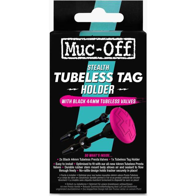Muc-Off Stealth Tubeless Tag Mount - Black/Pink