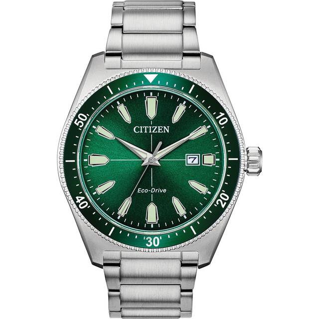 Brycen Men's Watch | Green/Silver | Citizen® Eco™ - One Size