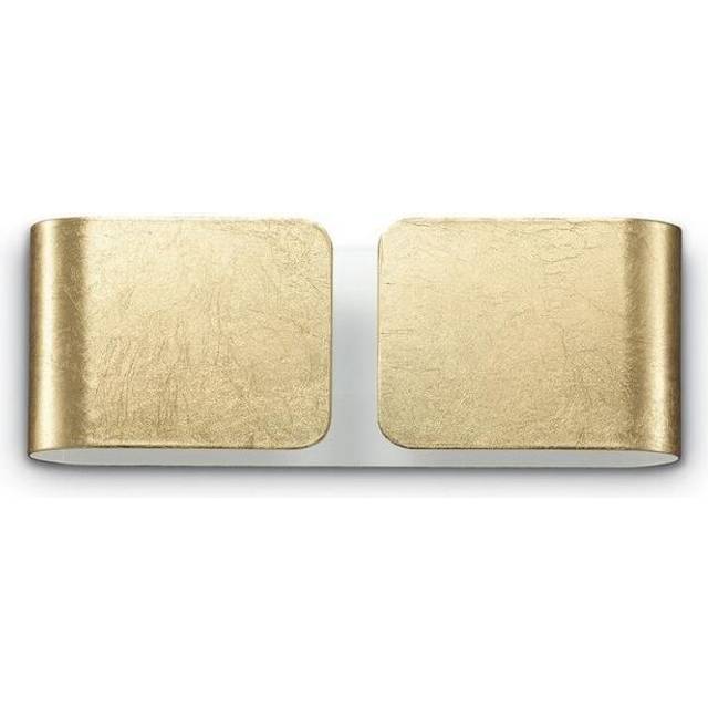 Ideal Lux Clip - 2 Light Indoor Small Wall Light Gold, G9