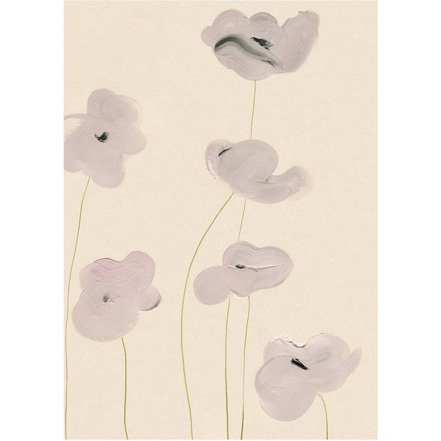 Paper Collective White Vallmo poster 30x40 cm - Beige