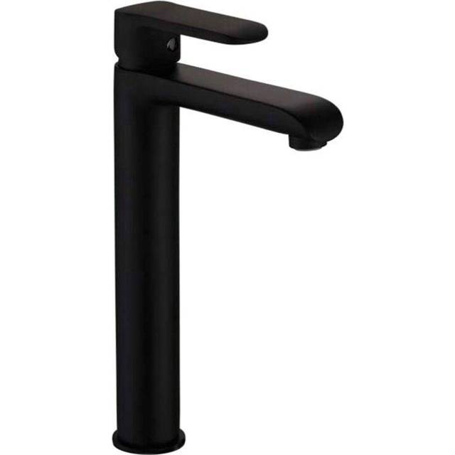 Bathroom Sink Mixer Tap Black Single Lever Monobloc