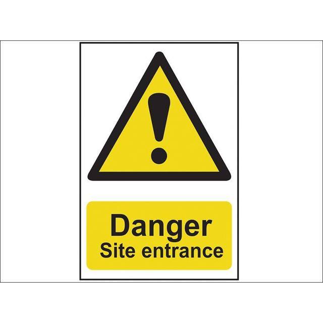Spectrum Industrial Danger Site Entrance - PVC (400 x 600mm) - Yellow White