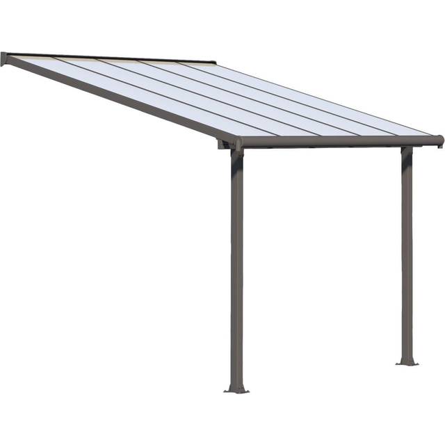 Palram - Canopia Olympia Patio Cover 3m x 3.05m Grey Clear