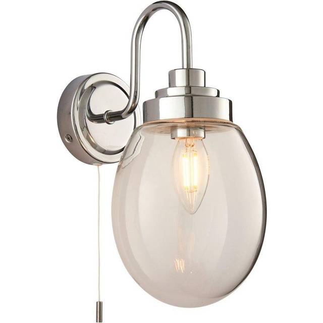 Ensora Lighting Everly Bathroom Wall Light, Silver