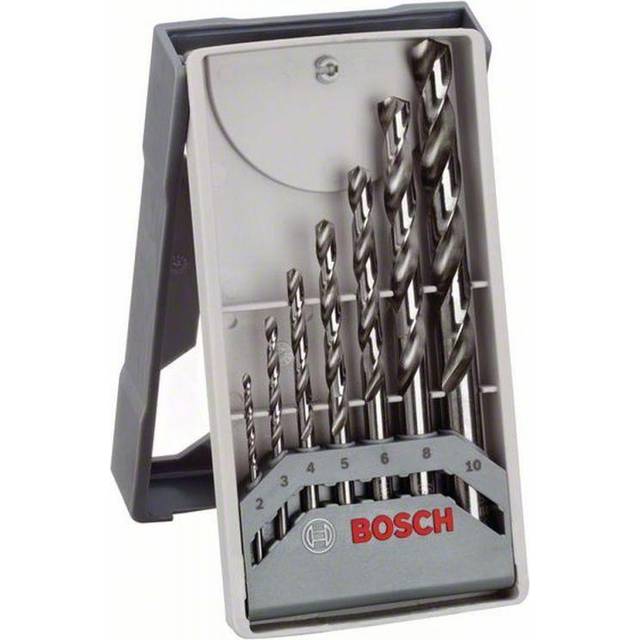 Bosch Professional 7-Piece Mini X-Line Metal Drill Bit Set (Metal, HSS-G, Cut, Accessories for Drill drivers)