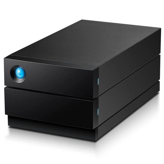 LaCie 2big Raid USB-C 40TB disk array Desktop Black