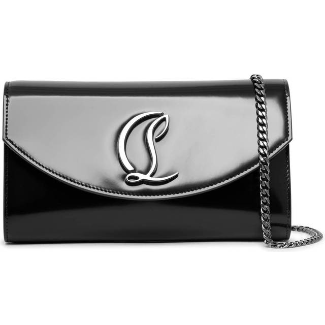 Christian Louboutin Loubi54 leather wallet on chain - black (One Size)