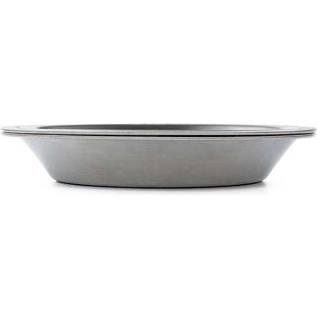Camping Plate/Bowl Set - 2pcs | Food Grade Stainless Steel | Stackable | Durable and tough | Suitable for Outdoor or Indoor use | For Camping,
