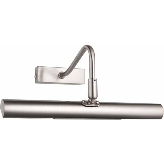 Ensora Lighting Beckett Picture Wall Light Satin Chrome, Silver