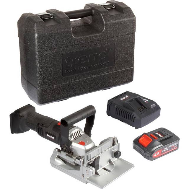Trend T18S/BJK 18V Cordless Biscuit Jointer 1 x 4.0Ah Rubber