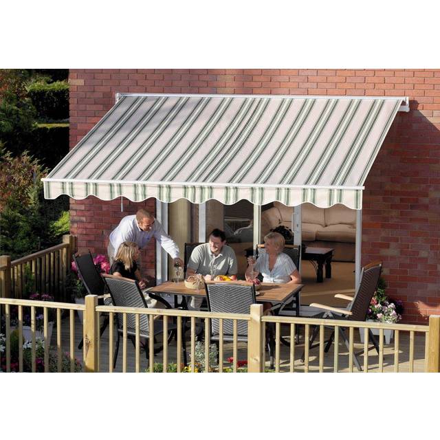 Ascot Awning - Beige / 3.5m - Orange