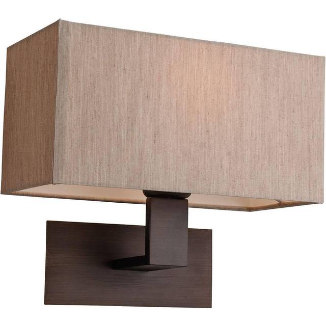 Firstlight Prince Contemporary Style Wall Light Oyster and Bronze