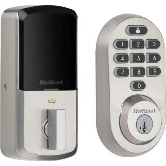 Kwikset Halo Keypad Wi-Fi Smart Door Lock  Keyless Entry Electronic Touchscreen Deadbolt Door Lock  No Hub Required App Remote Control  With SmartKey