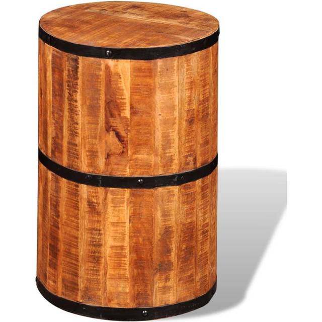 vidaXL Bar Stool Rough Mango Wood - Brown