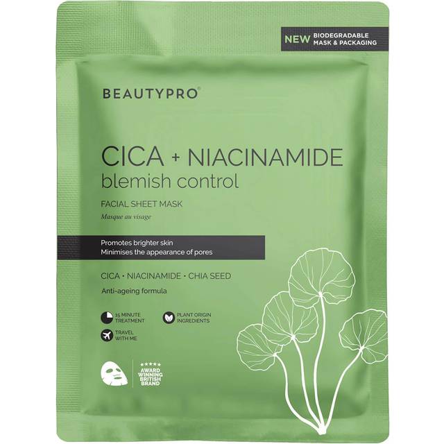 Beautypro Cica + Niacinamide Blemish Control Sheet Mask 22ml