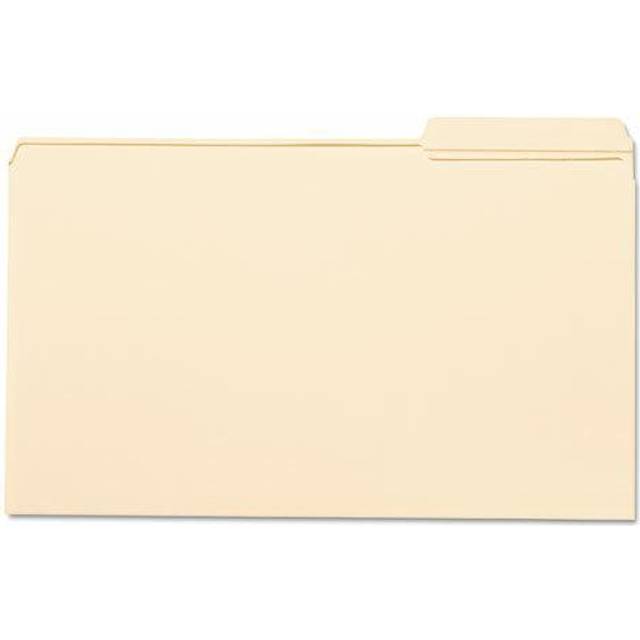 Smead File Folder  Reinforced 1/3-Cut Tab  Right Position  Legal Size  Manila  100 per Box (15337)