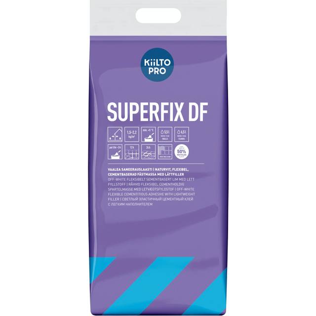 Fix Vit Fix. Kiilto Superfix DF Dammfri med lättfiller