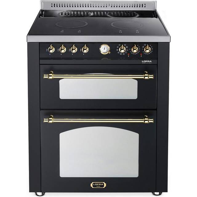 Lofra - Dolce vita induktionsspis 70 cm. Svart/mässing. två ugnar