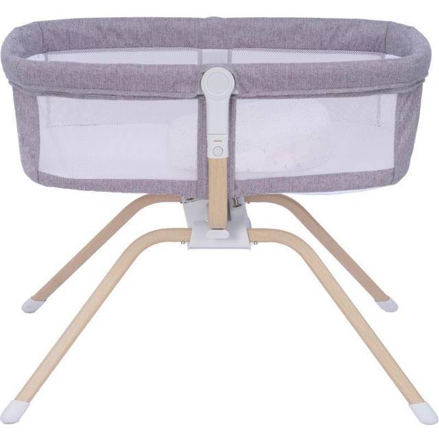 Babymore Air Motion Gliding Crib - Slate, Grey