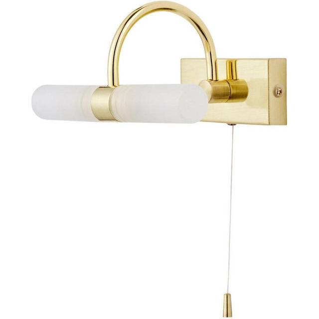 Forum Corvus Bathroom Wall Light G9 Satin Brass