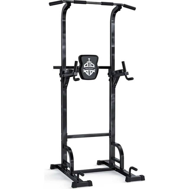 Sportsroyals Power Tower Dip Station Pull Up Bar for Home Gym Strength Training Workout Equipment, 400LBS