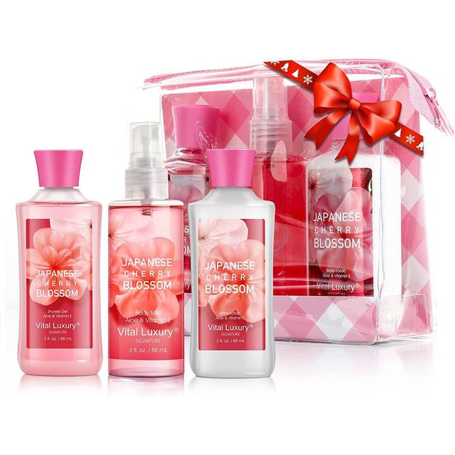 Vital Luxury Bath & Body Care Travel Set - Home Spa Set with Body Lotion  Shower Gel and Fragrance Mist (City of Love)