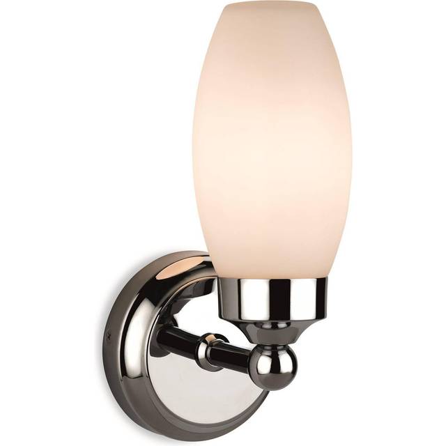 Firstlight Reef Modern Style Wall Light in Chrome and Opal Glass
